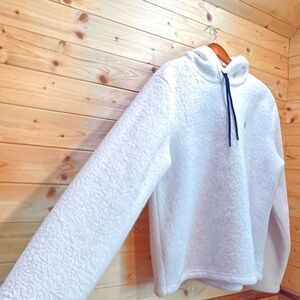 Fila White Fleece Hoodie